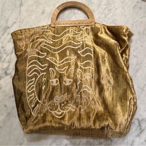 Free People Gold Embroidered Women's Bag